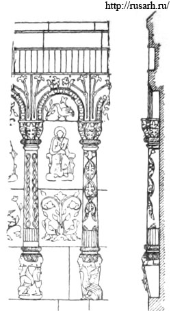 Дмитриевский собор - деталь аркатуры