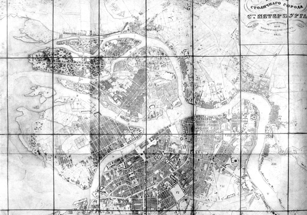 Карта старого Петербурга